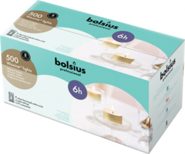 Bolsius Professional  - Horeca - Waxinelichten - Goudkleurige Cup - 6 uur 500 stuks.