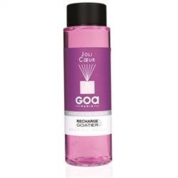 GOA - Navulling  Huisparfum  Joli Coeur Geur - Inclusief Geurstokjes - 250 ml.