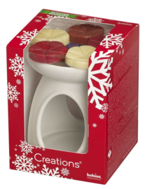 Bolsius - Creations - Cadeau Set - X-mas - Kerst - Geurbrander - 6 waxmelts