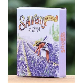 La Savonnerie de Nyons - Set Lavendelzakje en  Lavendelzeepje in 3 dessins.