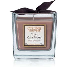 Collines de Provence - Geurkaars  Cèdre Cardamome  Ceder  Geur - 200 gram.