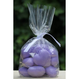 Lumière de Provence -hartzeepjes (lavendel) 12 stuks a 25 gram.