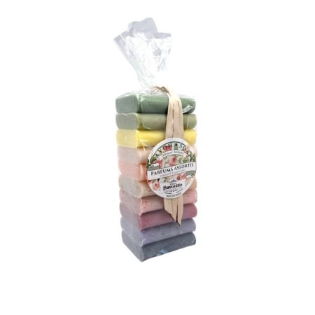 Maitre Savonitto - Set Gastenzeepjes 10 Geuren  & Kleuren - 10 stuks