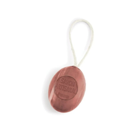 Maitre Savonitto - Ovale Zeep  Amber  Musk Mirre Geur aan Koord - Roodbruin - 200 gram.