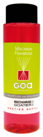 GOA - Navulling  Huisparfum  Macaron Framboise  Geur - Inclusief Geurstokjes -250 ml.