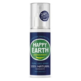 Happy Earth -  Men Protect -100% Natuurlijke Deodorant Spray - Vegan