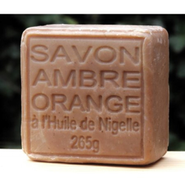 Maitre Savonitto - Blok Savon de Marseille amber met sinaasappel 265 gram.