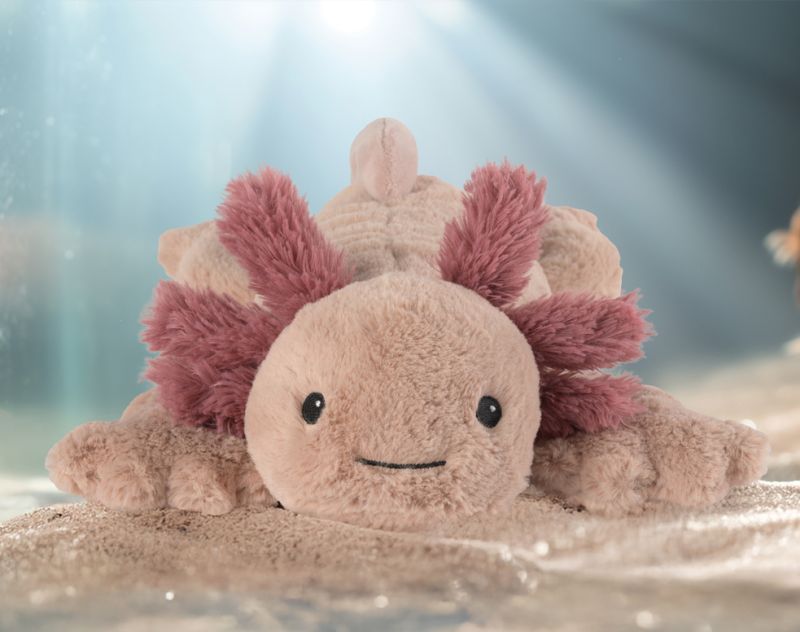 Warmies - Knuffel Axolotl Magnetronknuffel  Lavendel geur