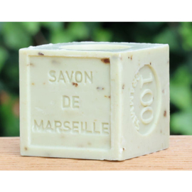 Lumière de Provence - Marseille  Zeep  Mini Blokje  Olijven Geur met Blaadjes  -100 gram