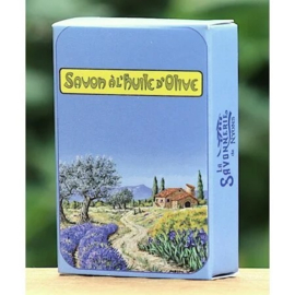 La Savonnerie de Nyons - Set Lavendelzakje en  Lavendelzeepje in 3 dessins.