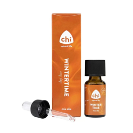 Chi - Wintertime  Mix olie - Sinaasappel  Ho Hout  Grove Den  Kaneel Wierook - Geur - 10 ml.