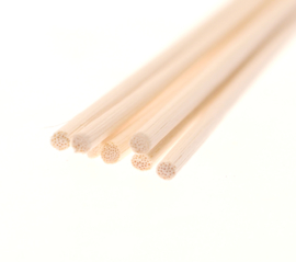 Fiber - Naturel  Losse  Geurstokjes - Diameter 3 ,5 mm - 25 cm Lang - 6 stuks