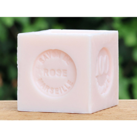 Lumière de Provence - Marseille  Zeep  Mini  Blokje   Roze  Rozen Geur - 100 gram