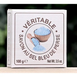 La Savonnerie de Nyons - Doosje zeep met Blauw Himalaya Zout 100 gram.