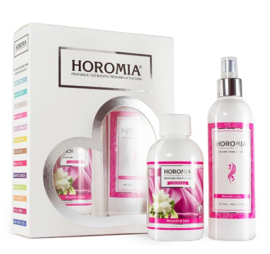Horomia - Geschenk(cadeau)set wasparfum en textielspray  Muschi e Loto