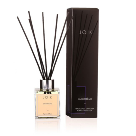 Joik - Fragrance diffuser La Boheme zwarte geurstokjes 100 ml.
