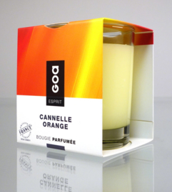 GOA - Esprit - Geurkaars - Creme  - Cannelle - Orange  - Sinaasappel - Kaneel -240 gram.