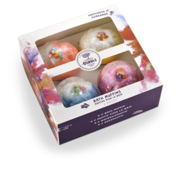 Treets - Bubble  Muffin - Gift Set - Cup Cakes - Bad muffins 4 stuks