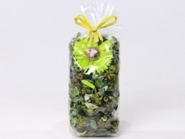 Gemengde potpourri groen 100 gram geparfumeerd