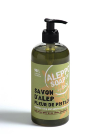 Aleppo Soap Co - Savon d'Alep Vloeibare Fleur de Pistache met pomp 500 ml.