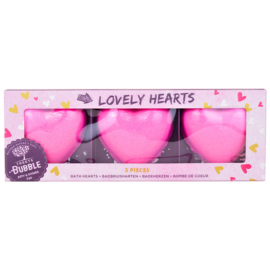 Treets - Bath - Lovely Hearts - Set - Hart - Liefde -  Roze -Bad - Bruis - 3 stuks