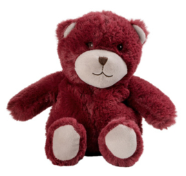 Warmies warmteknuffel Mini Teddybeer bordeaux rood (magnetronknuffel)