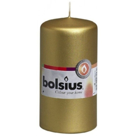 Bolsius - Stompkaars  Kleur Goud  33 branduren - Ø 120/60 - 1 stuk.