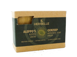 Herbelle - Aleppo - Oerzeep - 100 % olijfolie - 100% Natuurlijk - 180 gram.