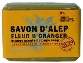 Aleppo Soap Co. - Aleppo zeep sinaasapeelbloesem (fleur d'oranger)100 gram