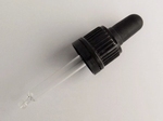 Pipet 60mm, zwart garantiesluiting TPE (Black line) (10 stuks)