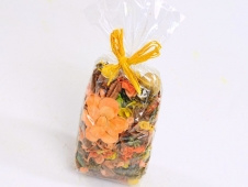 Potpourri - Gemengd  Oranje  Geurvrij  met Bloem  en Strik - 100 gram.