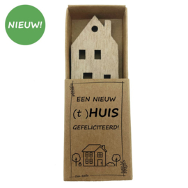 Wensdoosje Een Nieuw (t) HUIS Gefeliciteerd - Cadeau Idee Brievenbus