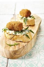 Pincho de croquetas de boletus