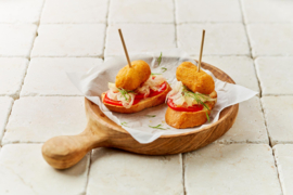 Pincho de croqueta de bacalao