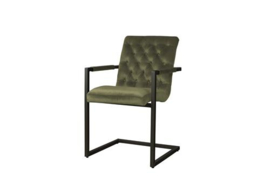 YORK ARMCHAIR YORK ARMCHAIR - FABRIC GENOVA OUD GROEN 504- FABRIC GENOVA GEEL 401