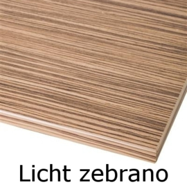 Tafel TR30351, zwart,  120x60cm, blad naar keuze