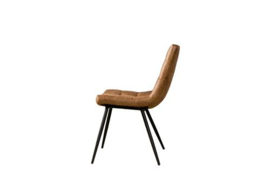 NAVARRA SIDECHAIR - FABRIC T-COGNAC