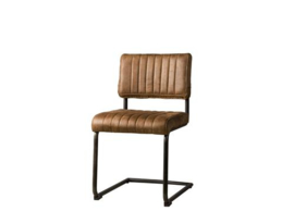 AVILA SIDECHAIR - FABRIC T-COGNAC