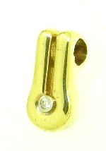 gouden hanger fantasie met diamant
