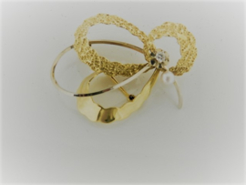 Gouden broche model VLINDER 