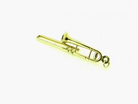 gouden bedel  hanger trombone