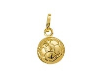 gouden bedel hanger voetbal 