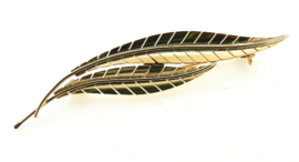 Gouden broche model GENERFD BLAD