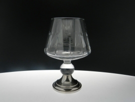 Cognacglas met zilveren voet 679C174