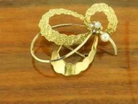 Gouden broche model VLINDER 