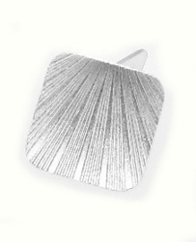 Zilveren vierkante manchetknopen met relief