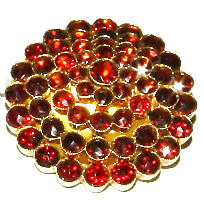 Gouden broche model 57 GRANAATJES