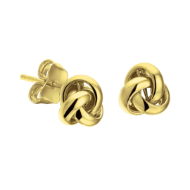 Gouden oorknoppen knoop model 40.18300