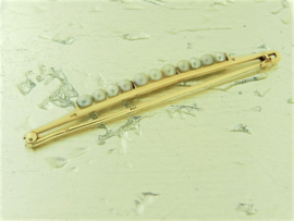 Gouden broche model ELF PARELS 