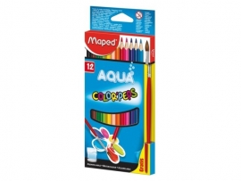 Kleurpotlood Color'Peps Aquarel Maped (12 potloden + gratis penseel) (M1/2).